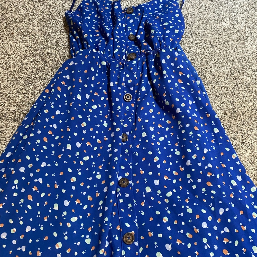 Blue Polka Dot Dress